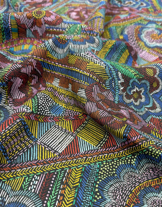 Liberty Fabrics Augusta Linen Fabric, Disco Fever A
