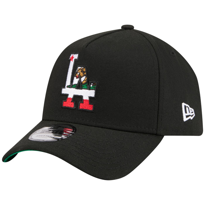 Los Angeles Dodgers Los Angeles Crown the City - Flag Fill - Black/Black New Era 9FORTY