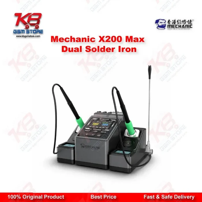 Mechanic X200 Max Dual Solder Iron – Dual-Station PWM Soldering Station
