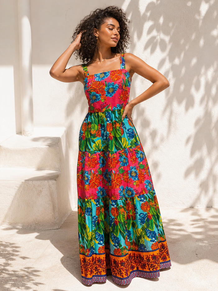 Moana Tropical Floral Dress Multi