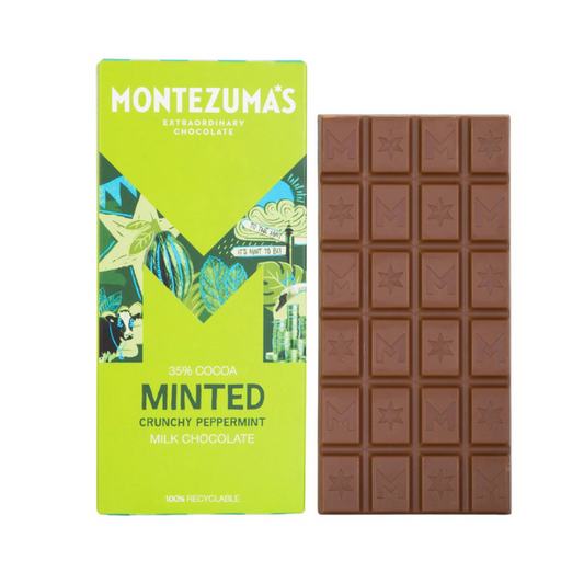 Montezuma's Minted Peppermint Milk Chocolate Bar 90g