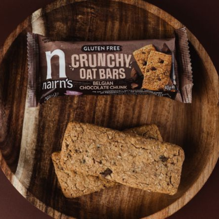 Nairn's Gluten Free Belgian Choc Chunk Crunchy Oat Bars 160g