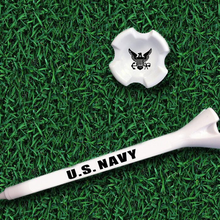 Navy Eagle Golf Tee (8 Pack)