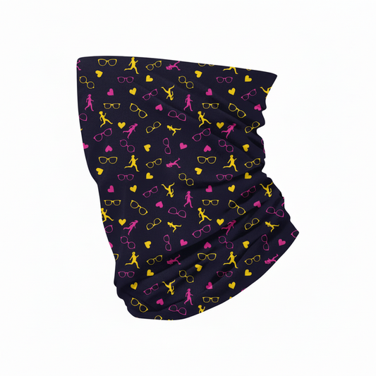 Neck Sleeve with Specs Appeal Navy Print