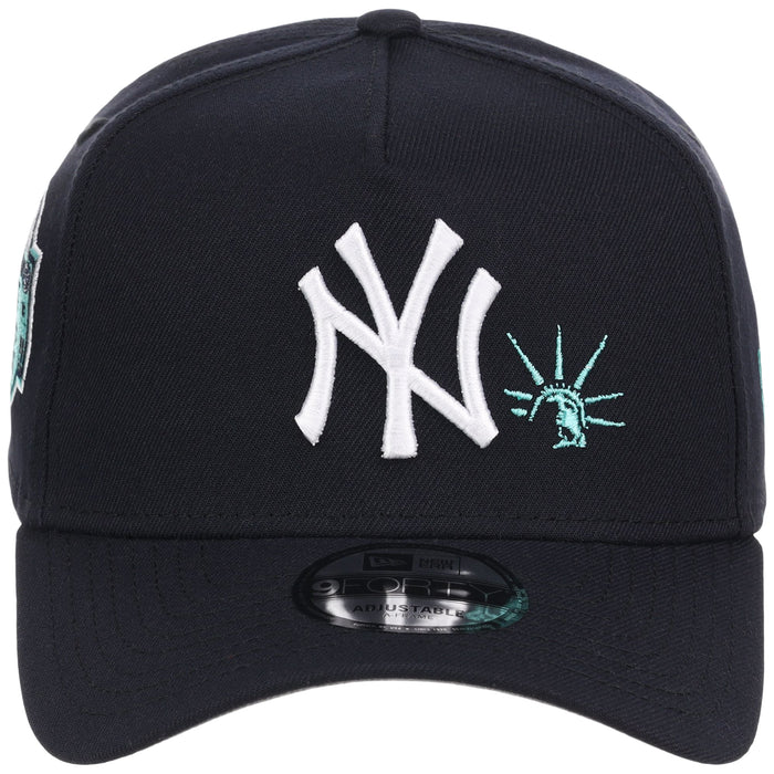 New York Yankees - New York Crown the City -  Liberty Element  New Era 9FORTY - Navy/Navy
