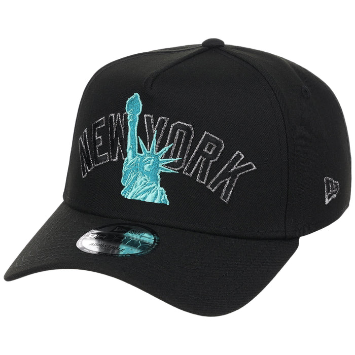 New York Yankees - New York Crown the City -  Liberty  New Era 9FORTY - Black/Black