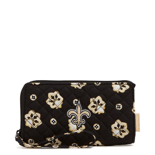NFL RFID Front Zip Wristlet-New Orleans Saints Bandana-Image 1-Vera Bradley