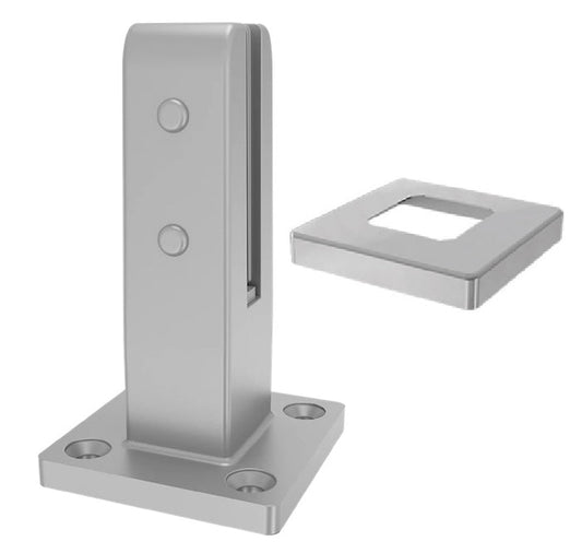Non Conductive Pool Fence Spigot - Insuluxe - Base Plated Insulated Spigot - Silver Gloss - Image 1