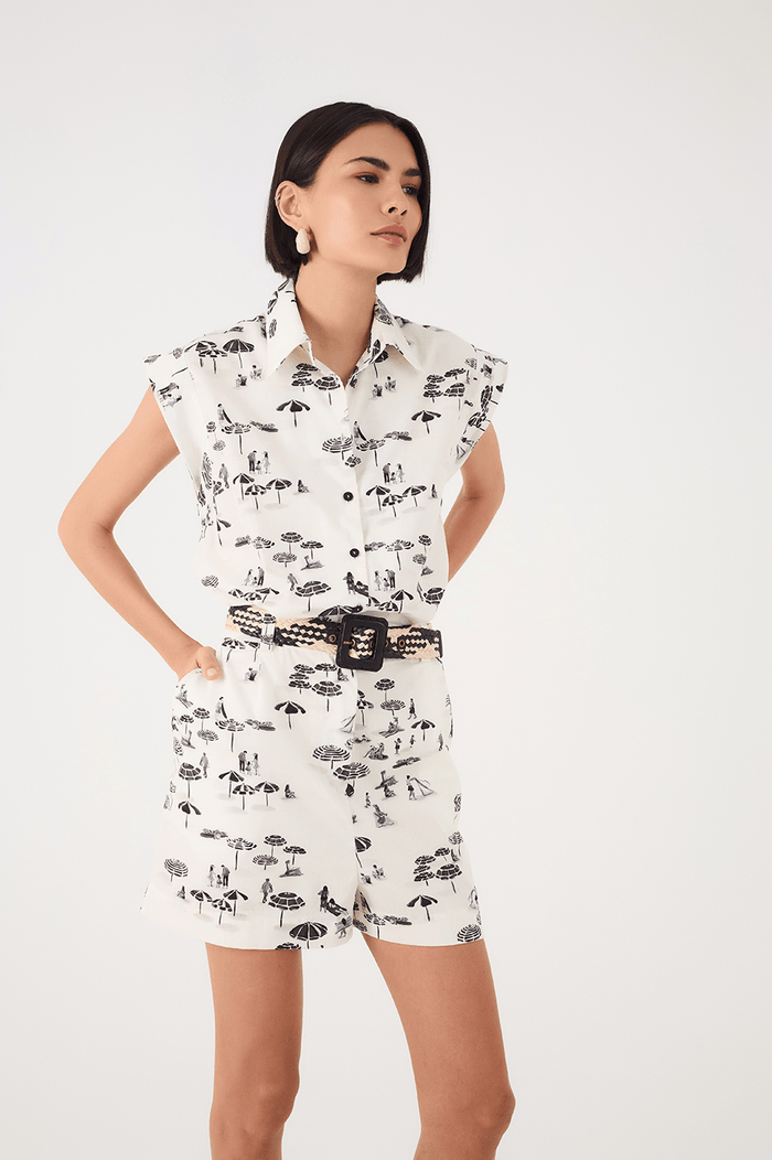 Off-White Areia Collared Buttoned Side Pockets Romper_3