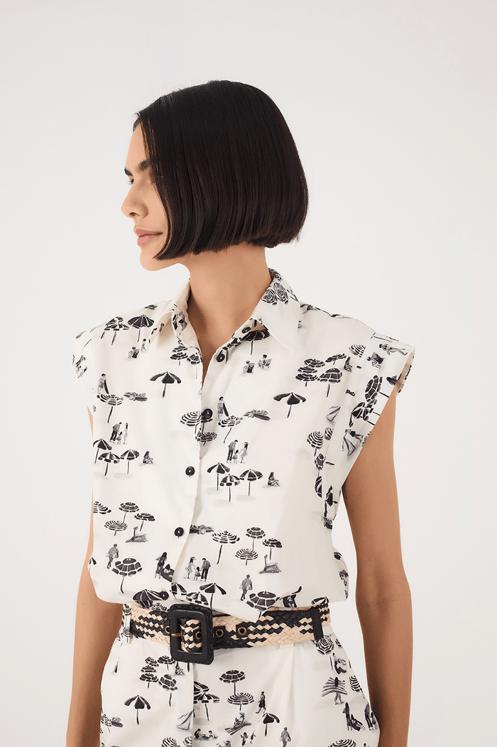 Off-White Areia Collared Buttoned Side Pockets Romper_4