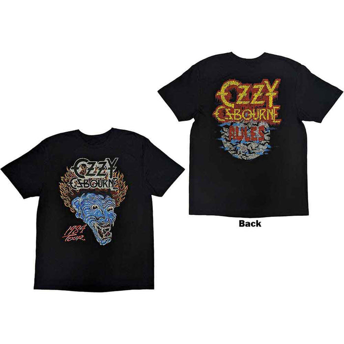 OZZY OSBOURNE - BARK AT THE MOON TOUR '84 - T-Shirt Black (Back Print)