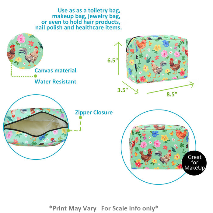 !!!Peep Meadow NGIL Large Cosmetic Travel Pouch