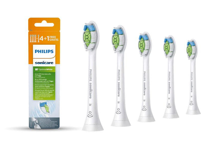Philips sonicare Optimal White brush attachment 5 pieces - White-(HX6065/10)