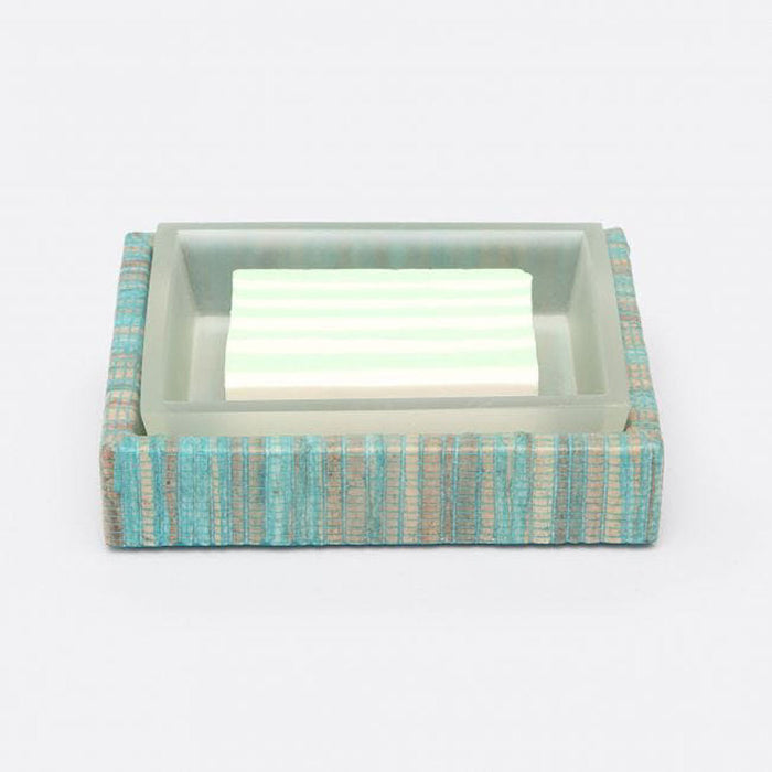 Pigeon & Poodle Bali Bath Collection - Aqua - Soap Dish