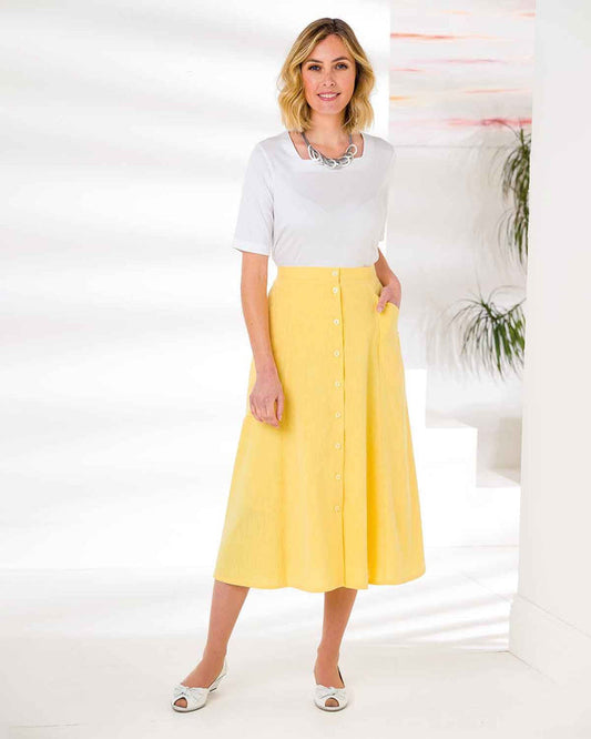 Polly Skirt - Daffodil - The Classic Boutique