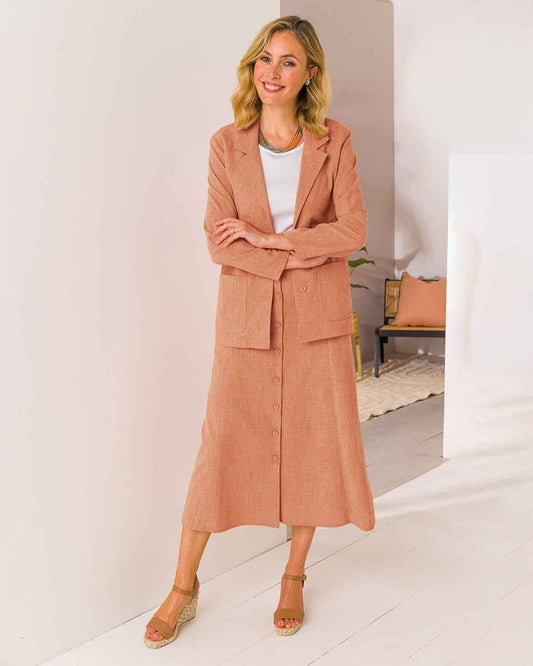 Polly Skirt - Peach Melba - The Classic Boutique