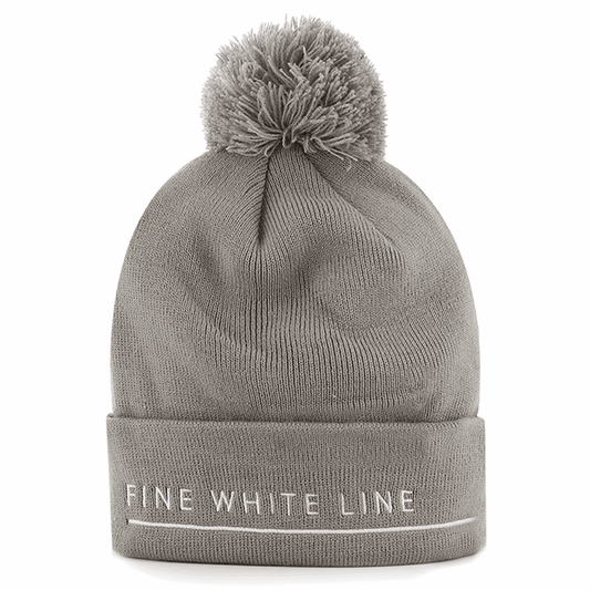 Pom Pom Grey Beanie - Bascora