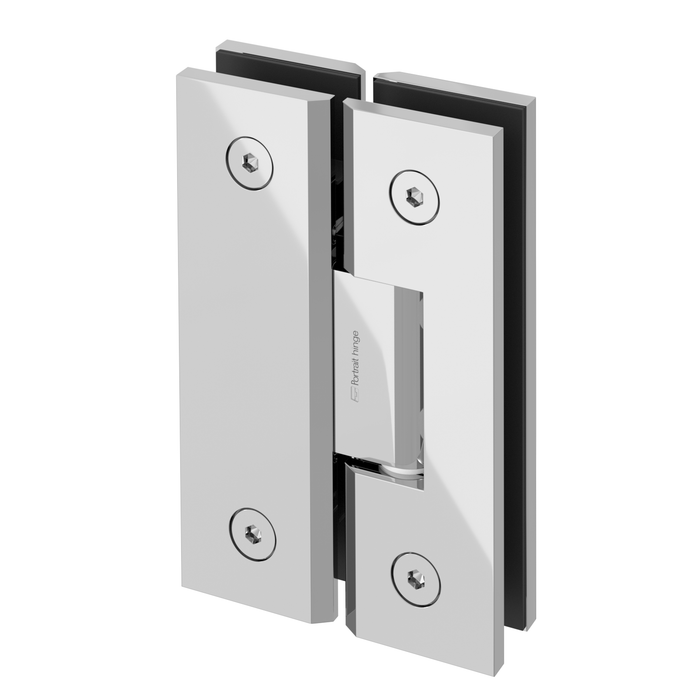 Portrait Glass to Glass Shower Screen Hinge to Suit 10mm Glass - Chrome - Image 2