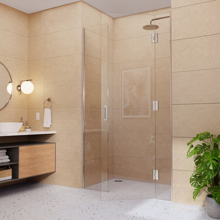 Portrait Glass to Glass Shower Screen Hinge to Suit 10mm Glass - Chrome - Image 3