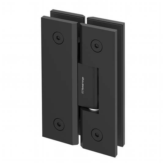 Portrait Glass to Glass Shower Screen Hinge to Suit 10mm Glass - Matt Black - Image 1