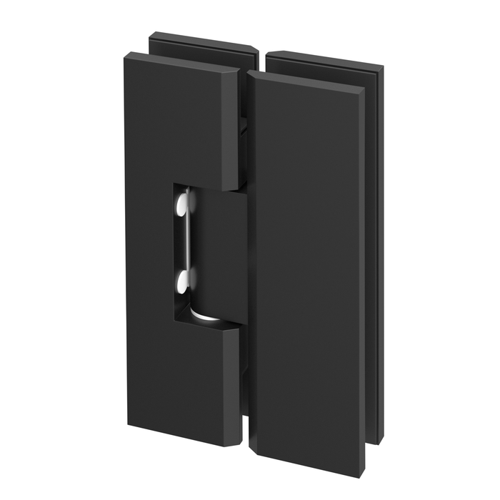 Portrait Glass to Glass Shower Screen Hinge to Suit 10mm Glass - Matt Black - Image 2