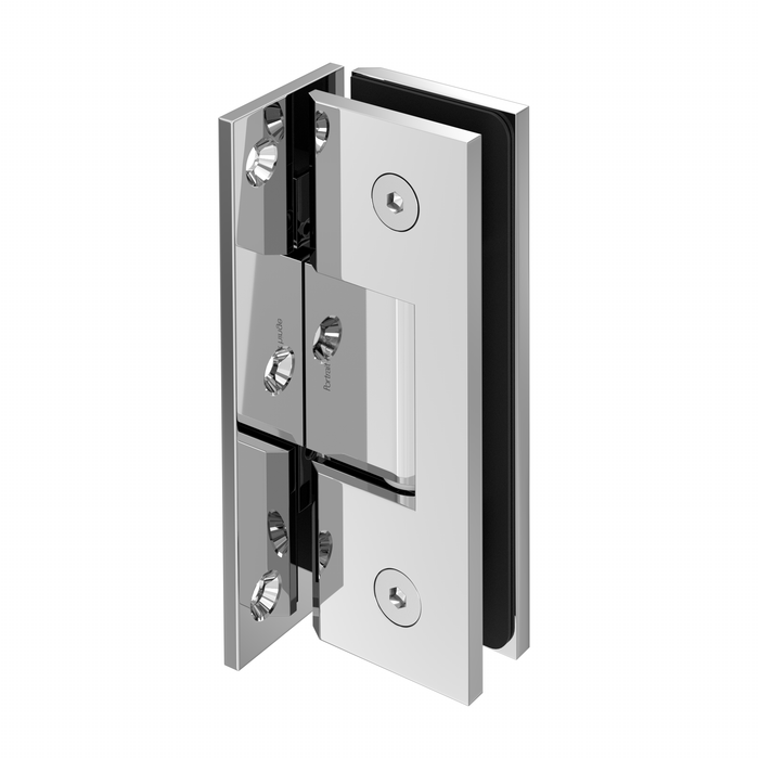 Portrait Glass to Wall Shower Screen Hinge to Suit 10mm Glass - Chrome - Image 1