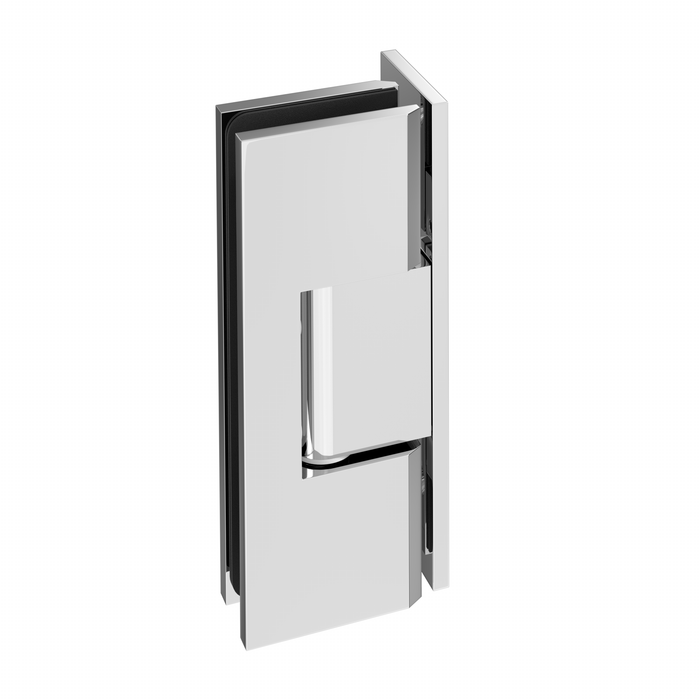Portrait Glass to Wall Shower Screen Hinge to Suit 10mm Glass - Chrome - Image 2