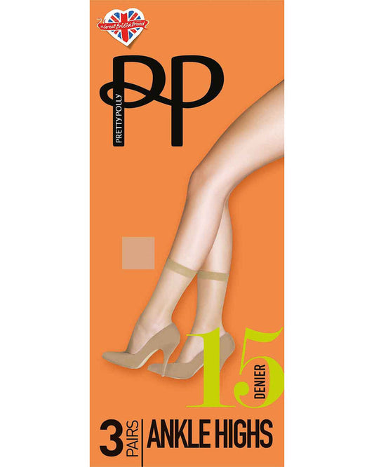 Pretty Polly 15 Denier Everyday Ankle Highs - Chiffon - Pretty Polly
