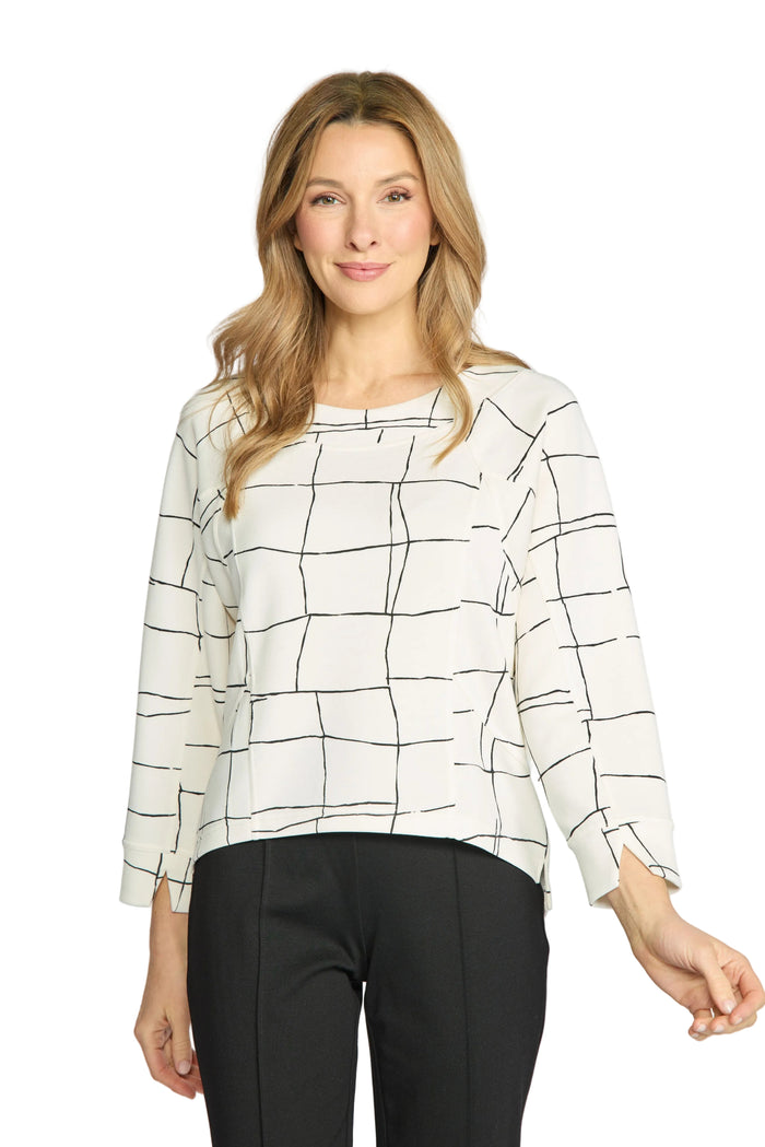 Print Pullover by Olivia by Habitat in Ivory