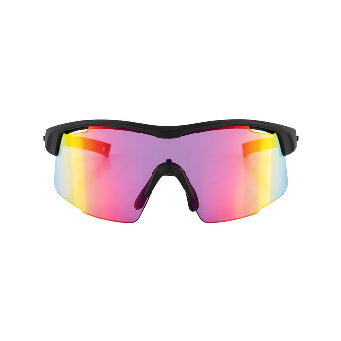 Rogelli Pulse fietsbril zwart voorkant.