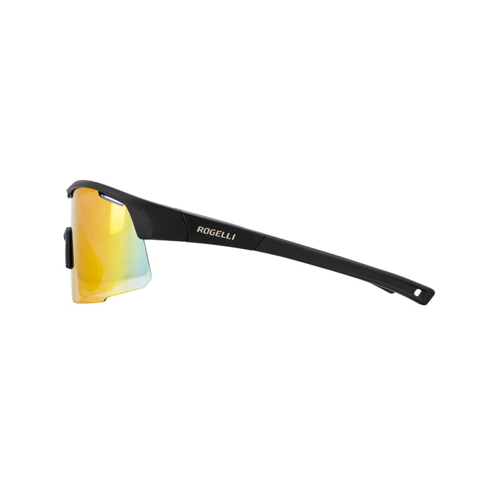 Rogelli Pulse fietsbril zwart zijkant.