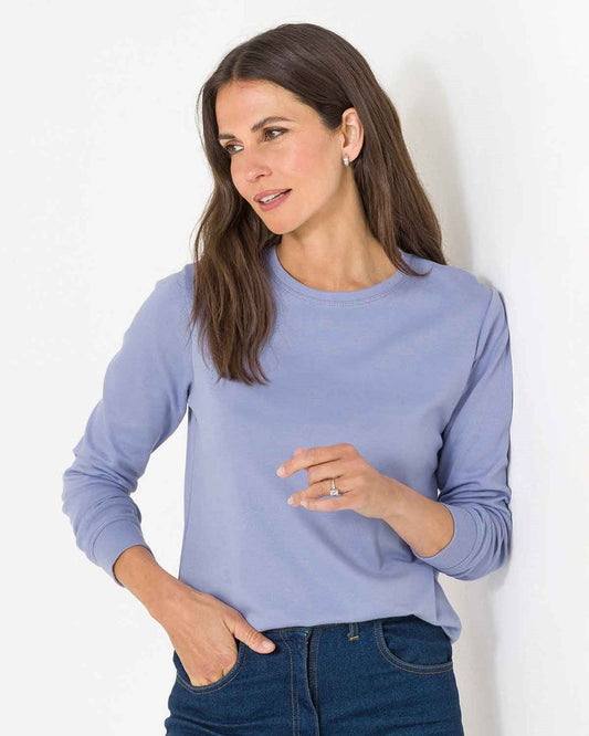 Pure Cotton Crew Neck - Dahlia - The Classic Boutique