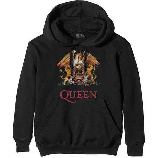 QUEEN - CLASSIC CREST - Pullover Hoodie Black