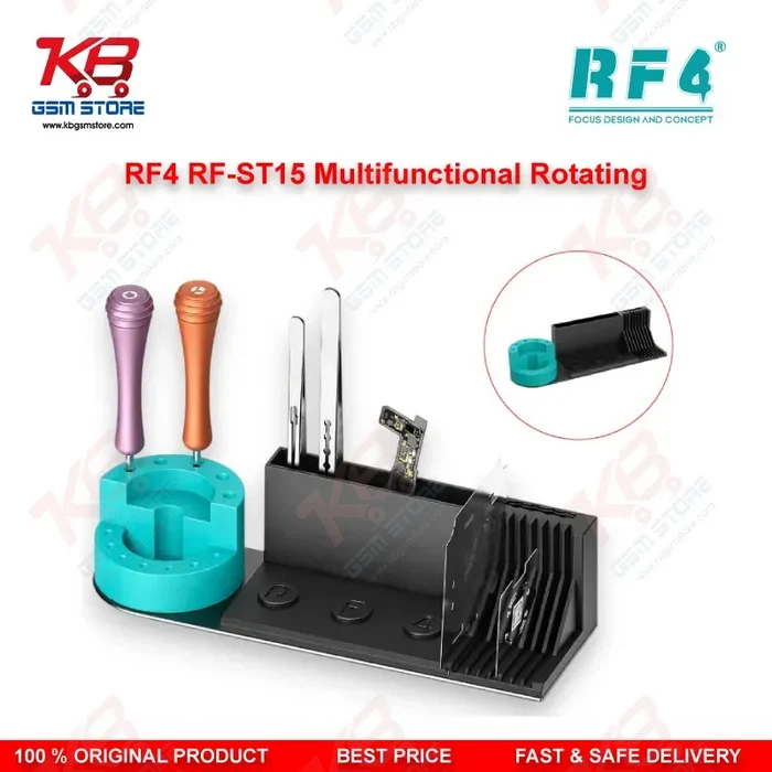 RF4 RF-ST15 360° Rotating Screwdriver & Stencil Storage Rack