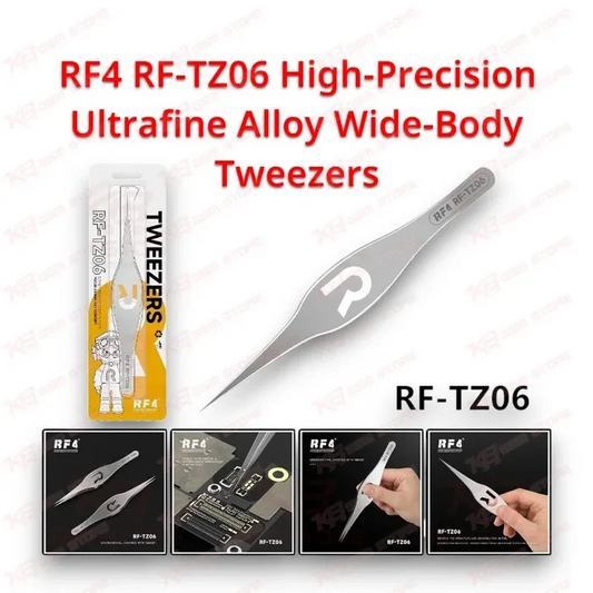 RF4 RF-TZ06 High-Precision Ultrafine Alloy Wide-Body Tweezers
