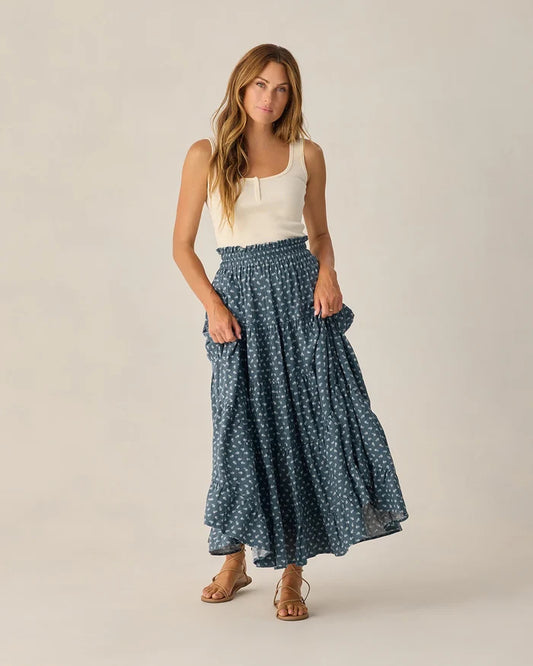 Ruffle Tiered Maxi Skirt | Womens| Ditsy