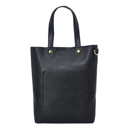 !SALE! Black Faux Leather NGIL Bucket Handbag