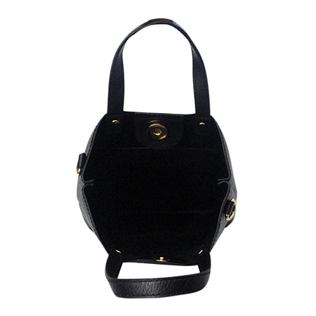 !SALE! Black Faux Leather NGIL Bucket Handbag