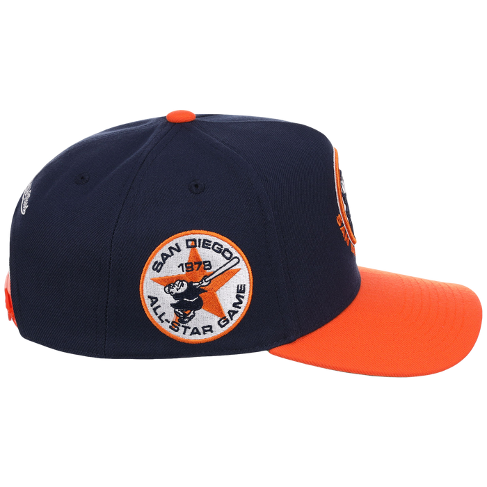 San Diego Padres Mitchell & Ness MLB 'Era Flip' Heritage Series Pro Pinch - Navy/Orange