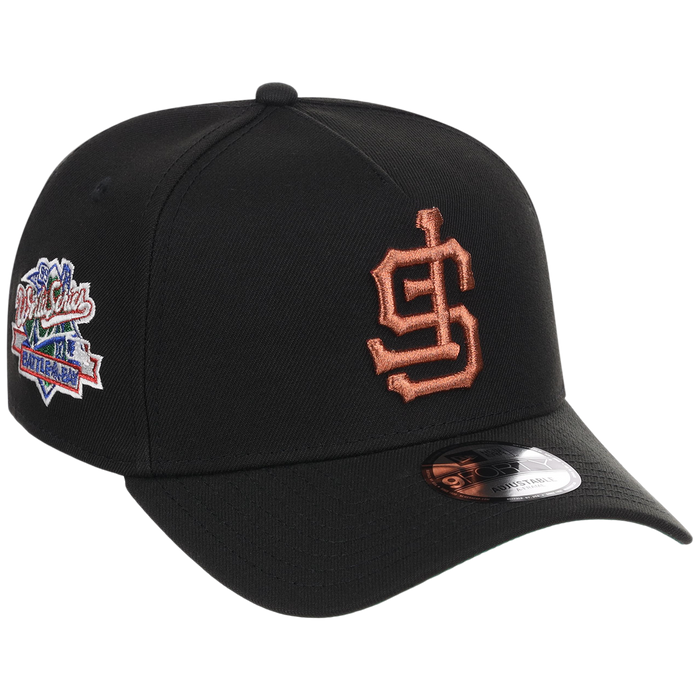 San Francisco Giants MLB Flipmode 2.0 Black Dome New Era 9FORTY A-Frame (Black/Black/Kelly Green)