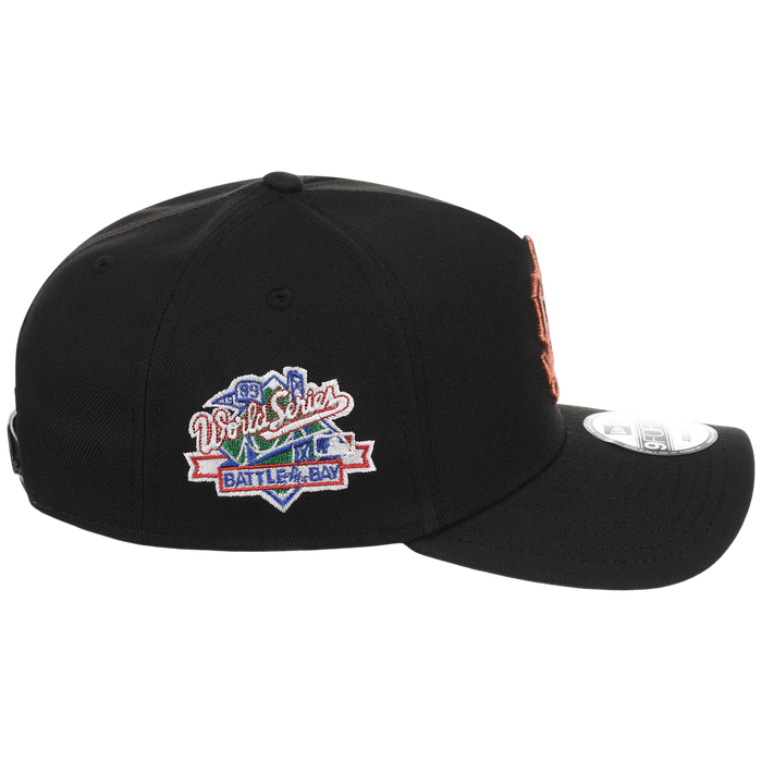 San Francisco Giants MLB Flipmode 2.0 Black Dome New Era 9FORTY A-Frame (Black/Black/Kelly Green)