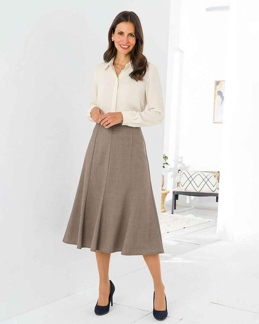 Sandown Skirt - Tawny - The Classic Boutique