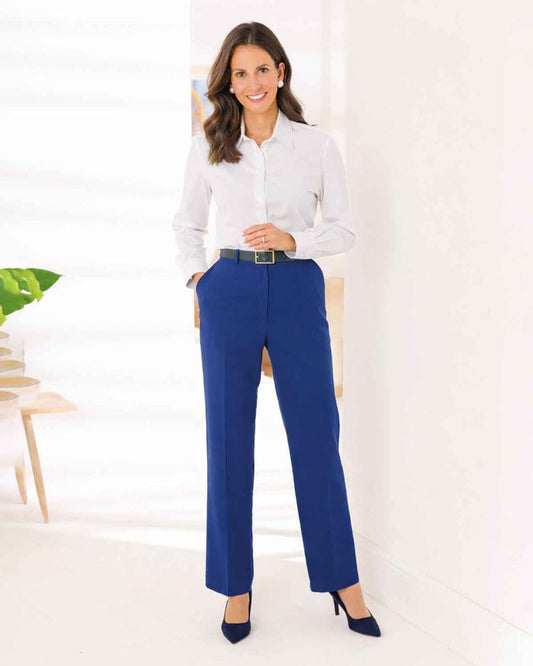 Sandown Trousers  Ladies - Sapphire - The Classic Boutique