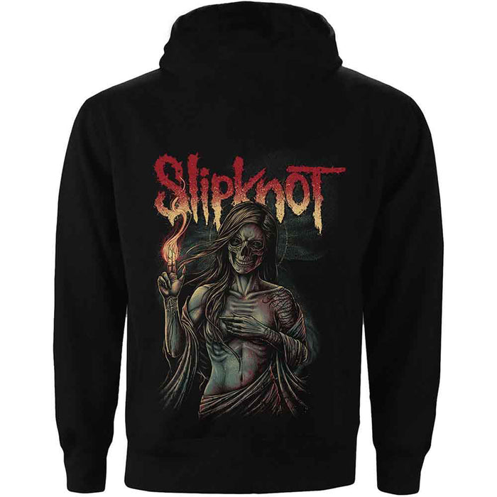 SLIPKNOT - BURN ME AWAY - Zipped Hoodie Black (Back Print)