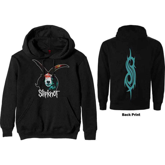 SLIPKNOT - GRAPHIC GOAT - Pullover Hoodie Black (Back Print)