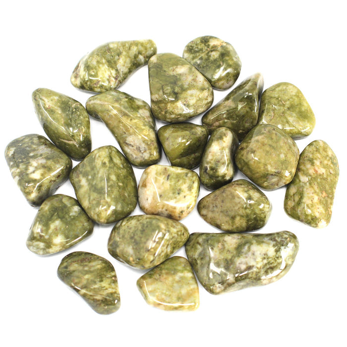 Earthstore® Snowflake Epidote - Tumblestone