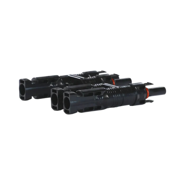 pair of solar parallel connectors beside tools