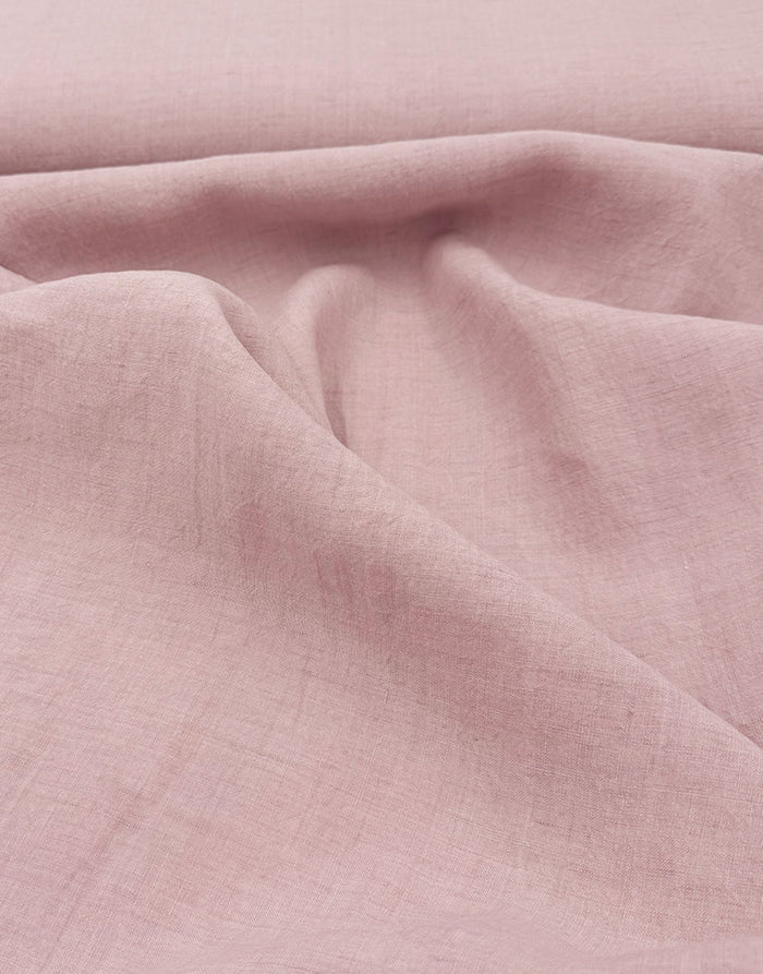 Sorrento Washed Linen Fabric, Pink
