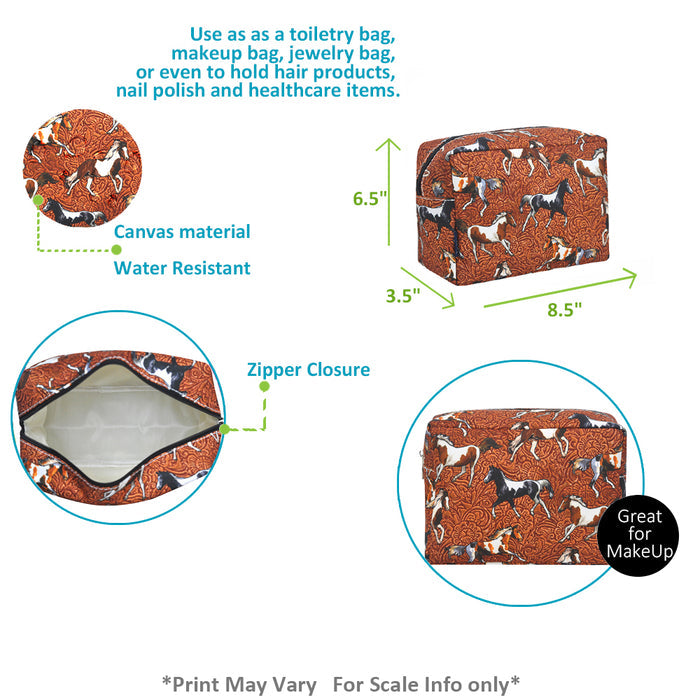 !!!Spanish Saddle NGIL Large Cosmetic Travel Pouch