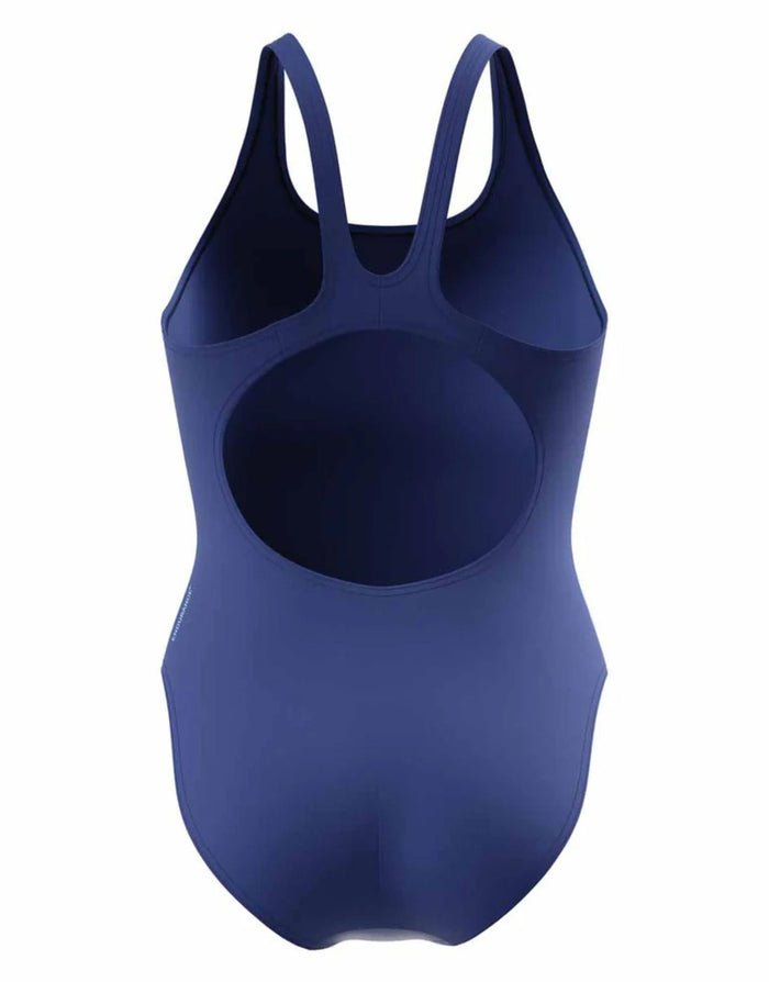 Speedo - Hyperboom Placement Muscleback Swimsuit - Dark Blue/Light Blue - Product Back